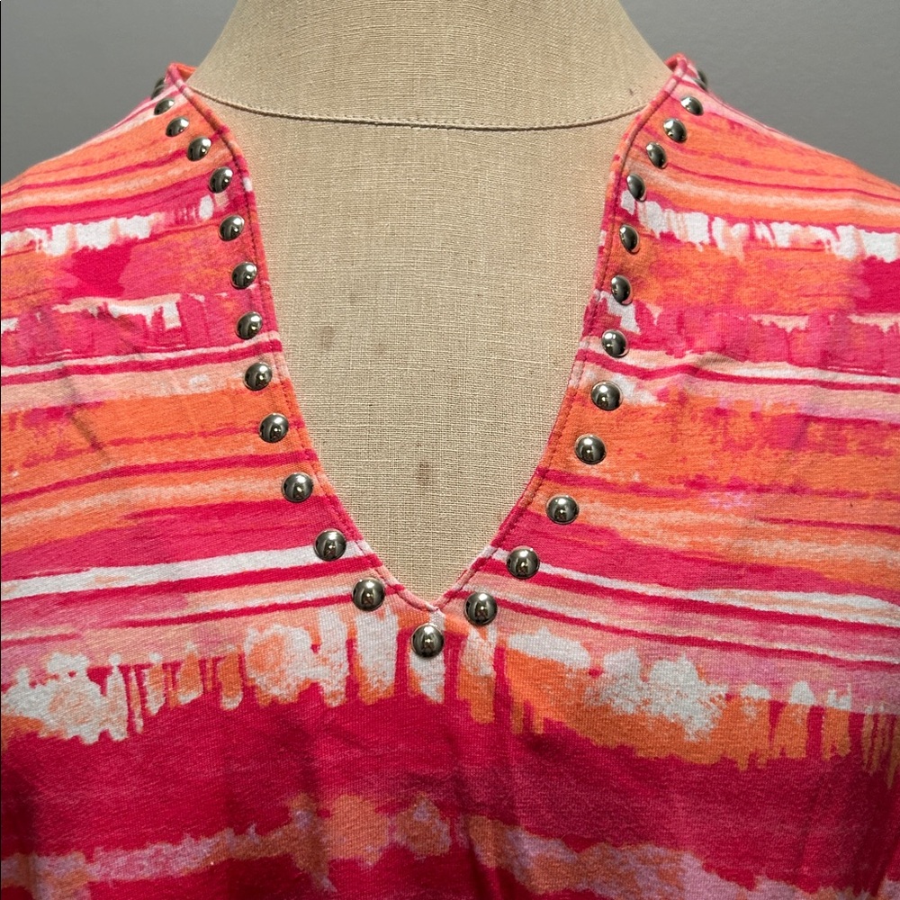 Ruby Rd. Multicolor Striped Tunic - Picture 2 of 6